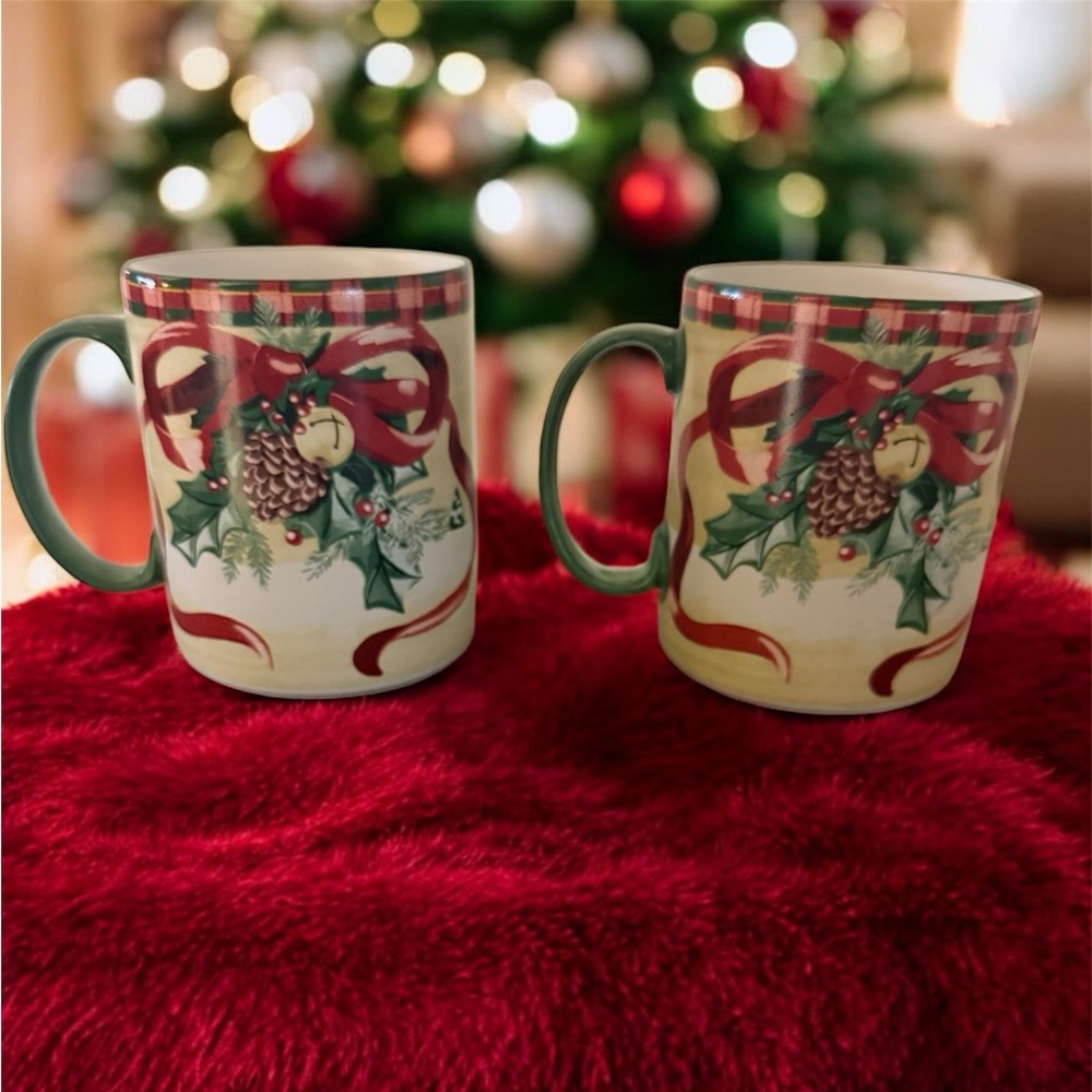 Woodland Santa by Noble Excellence Set of 2 Mugs